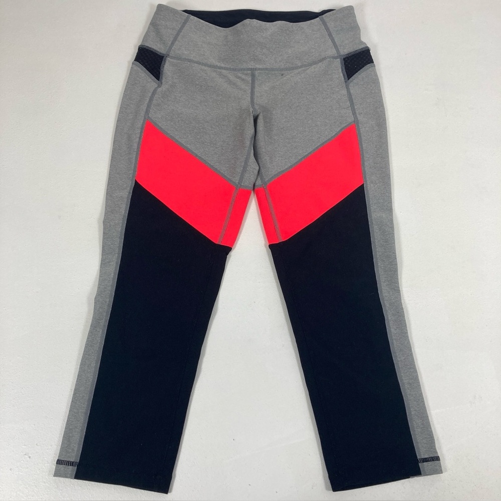 MPG Women's High Waisted Pull-On Capri Athletic Leggings M Yoga Gym Running